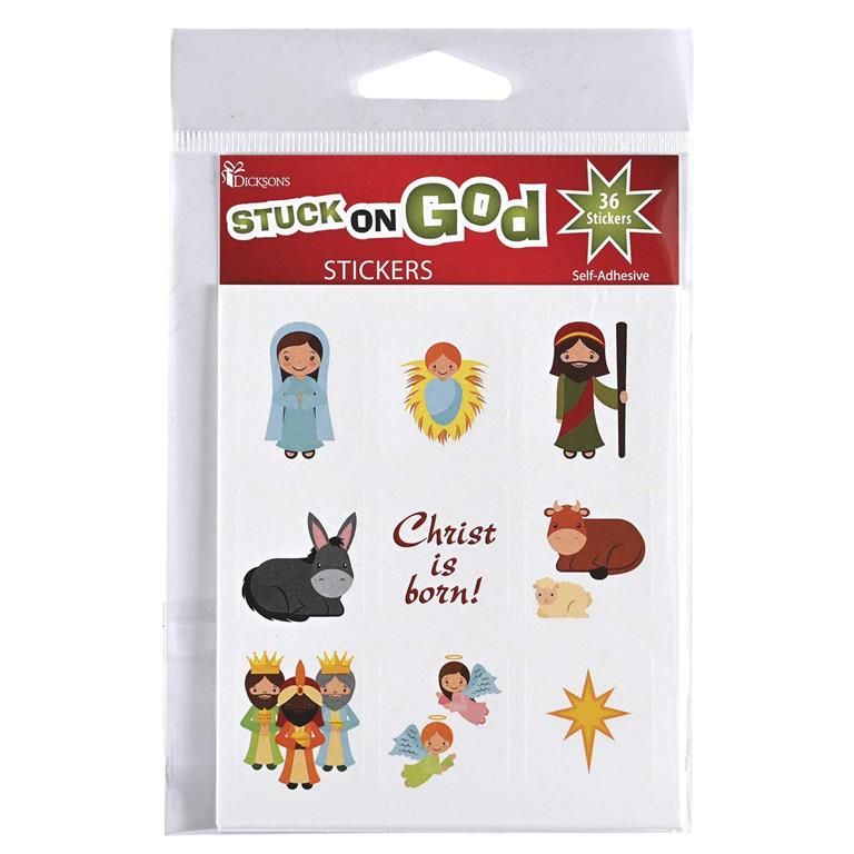Sticker Sheets Nativity Scenes Square