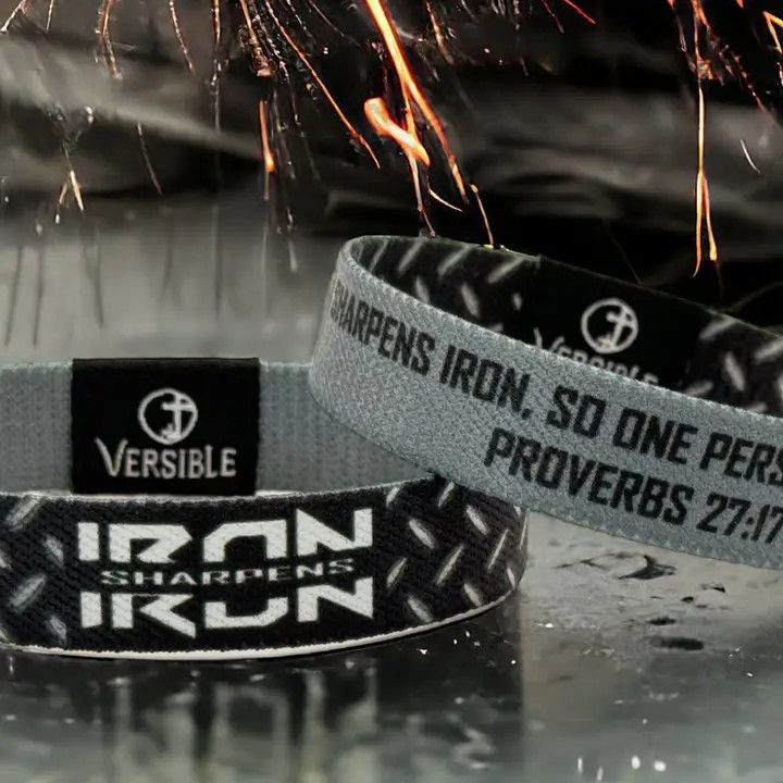 Versible® Wristbands - Iron Sharpens Iron / Proverbs 27:17