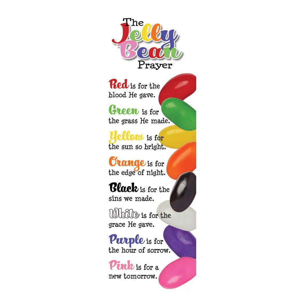 Easter Kids Bookmark - the Jelly Bean Prayer