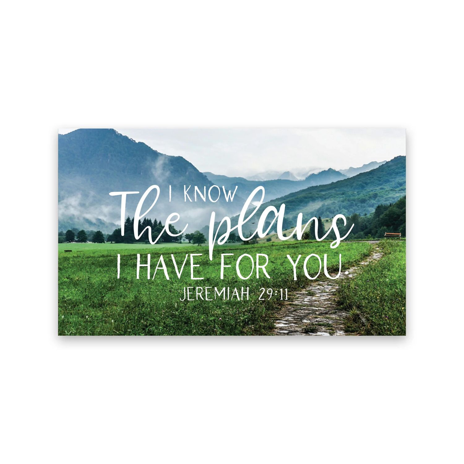 Mountain Path, The Plans, Jer 29:11, Pass Along Scripture Card