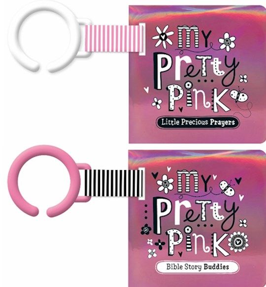 Shiny Vinyl Stroller Books Set - Pink