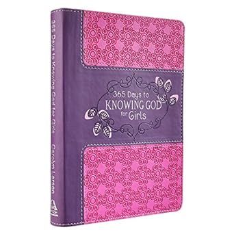 365 Days To Knowing God For Girls-LuxLeather-Pink