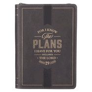 Journal Classic Zip Black I Know the Plans Jer. 29:11
