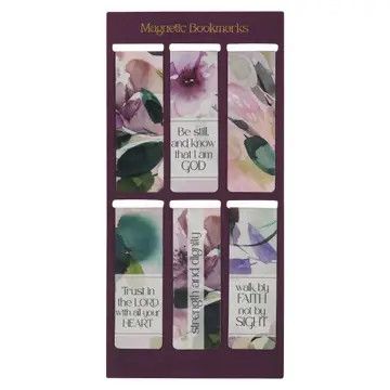 Magnetic Bookmark Set Bloom Like Flowers Prov. 3:5