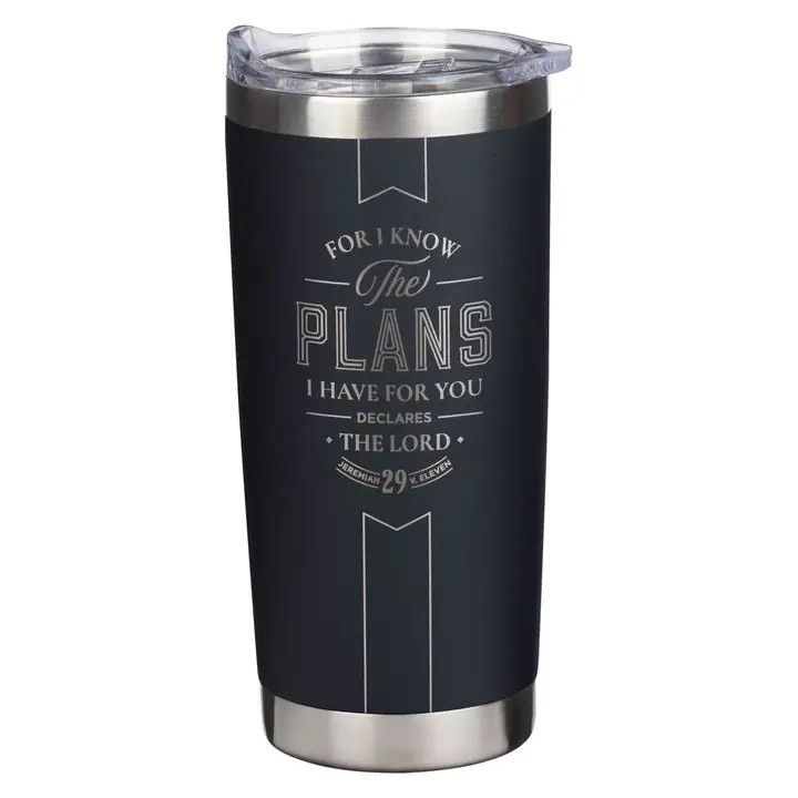 The Plans Charcoal Stainless Steel Travel Tumbler