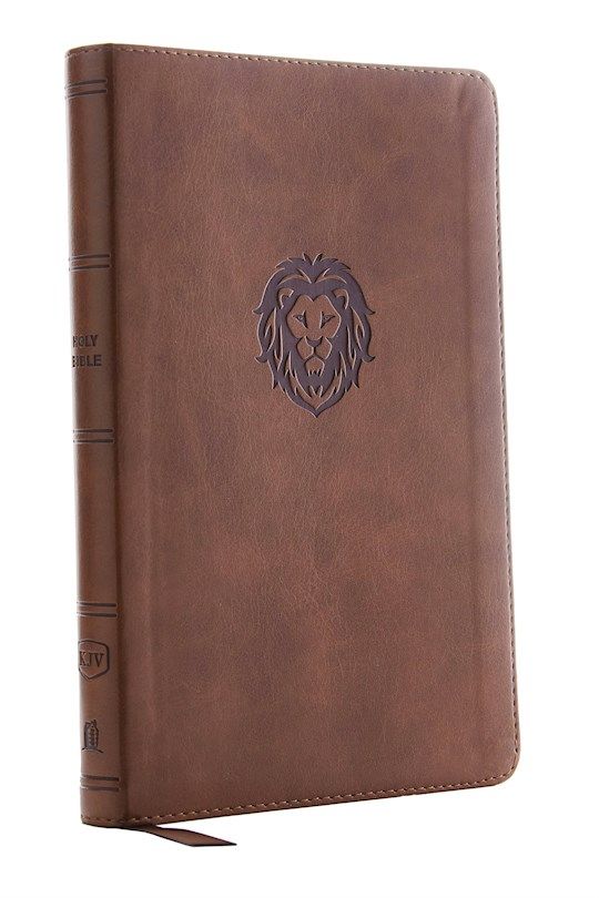KJV, Thinline Bible Youth Edition, Leathersoft, Brown, Red Letter Edition, Comfort Print