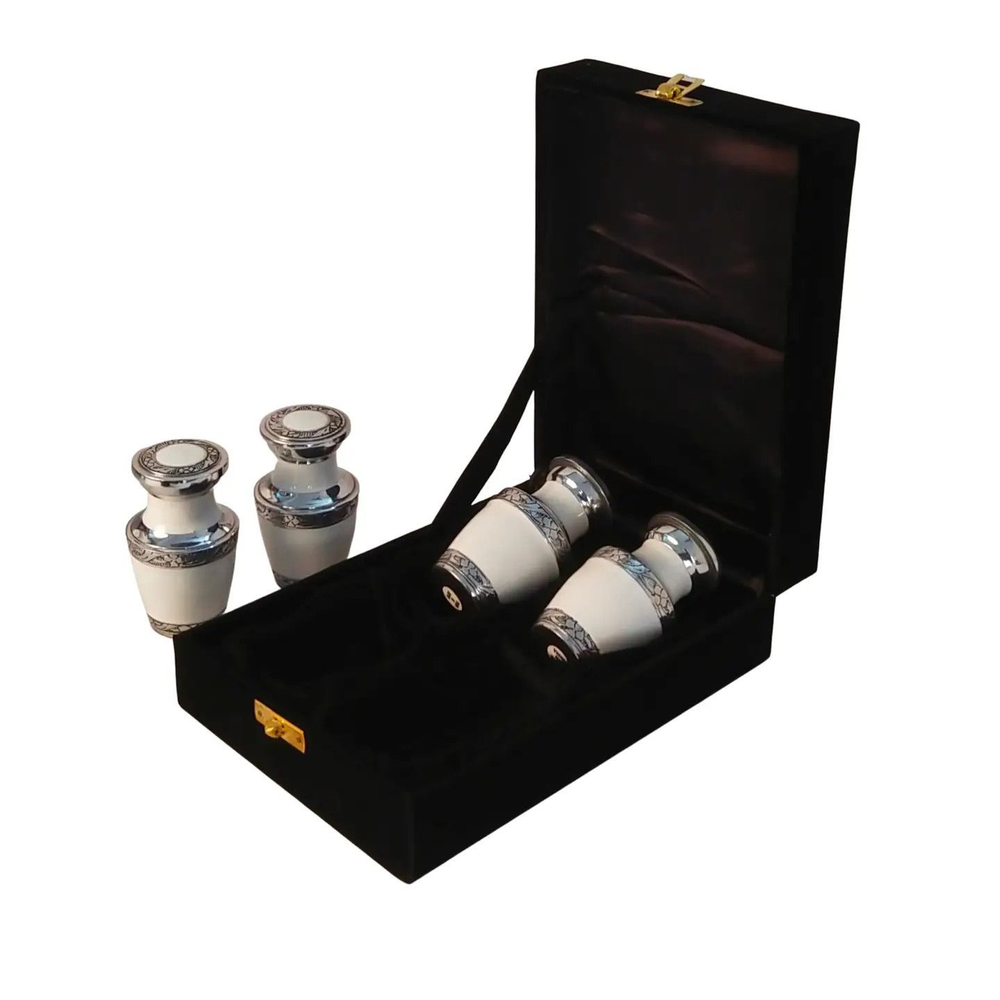 Small Aluminum Keepsakes Cremation Urn, Set of 4 Keepsakes