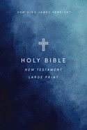 NKJV Large Print Outreach New Testament Bible, Cross Softcover, Comfort Print