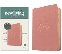 NLT Compact Bible, Filament Enabled (Leatherlike, Holy Dusty Pink, Red Letter)