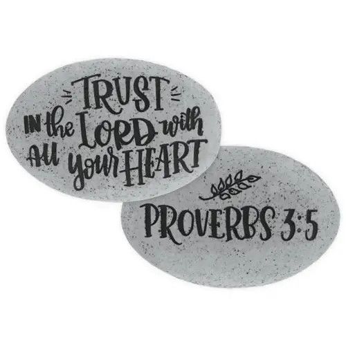 Proverbs 3:5  Pocket Stone