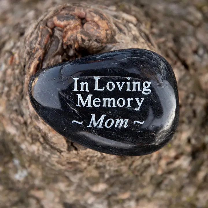 In Loving Memory River Rock - Mom