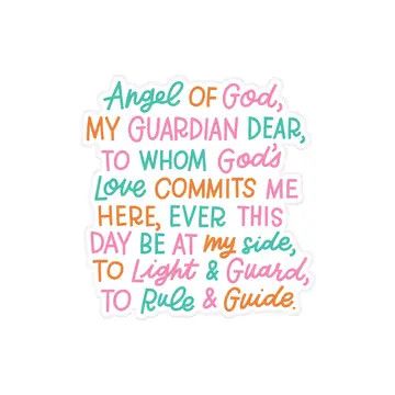 Guardian Angel Window Cling