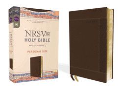 NRSV Updated Edition Holy Bible/Personal Size (Comfort Print)-Dark Brown Leathersoft