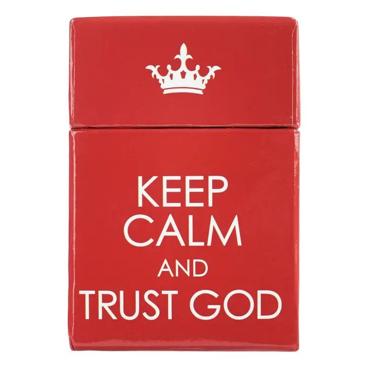 Box of Blessings Keep Calm &amp; Trust God