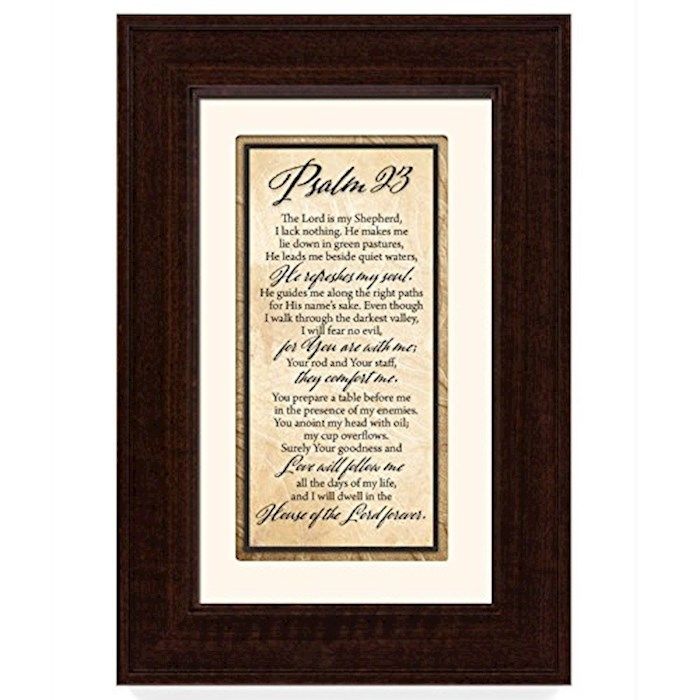 Framed Art-Traditions-Psalm 23 (8.5&quot; x 12.5&quot;)