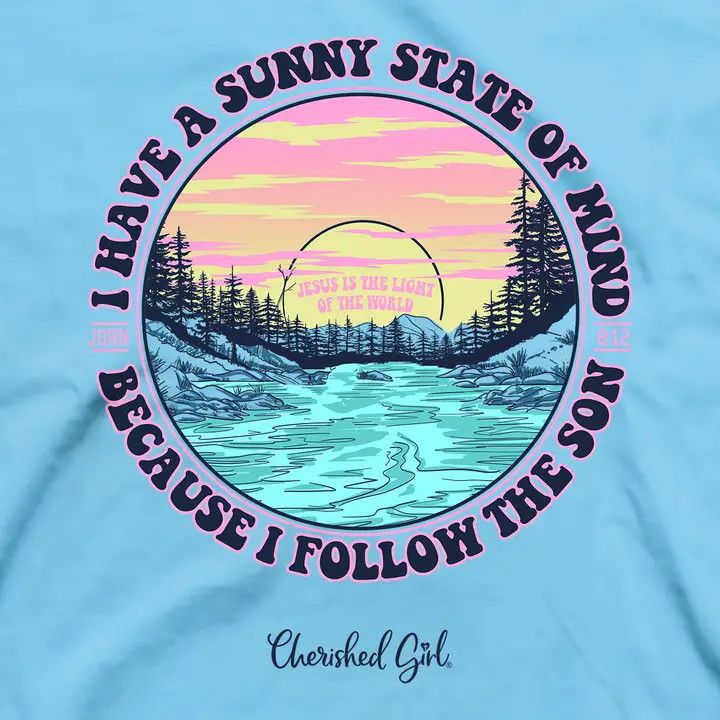 Cherished Girl Womens T-Shirt Sunny State of Mind SM