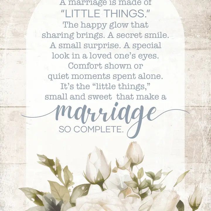 A Marriage - Mini Blessings 4X6
