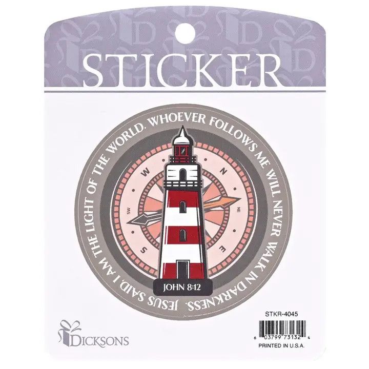Sticker Lighthouse I Am the Light of the World