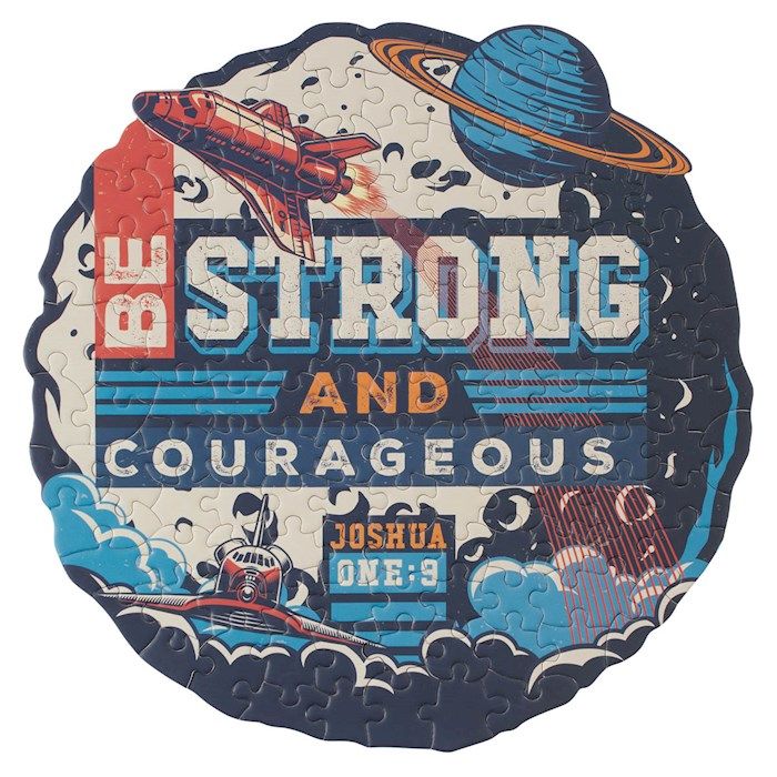 Jigsaw Puzzle-Be Strong and Courageous Josh 1:9 (140 Pieces)