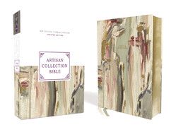 NRSV Artisan Collection Bible Updated Edition (Comfort Print) (Leslie Vann)-Multi-Color Cream Leathersoft