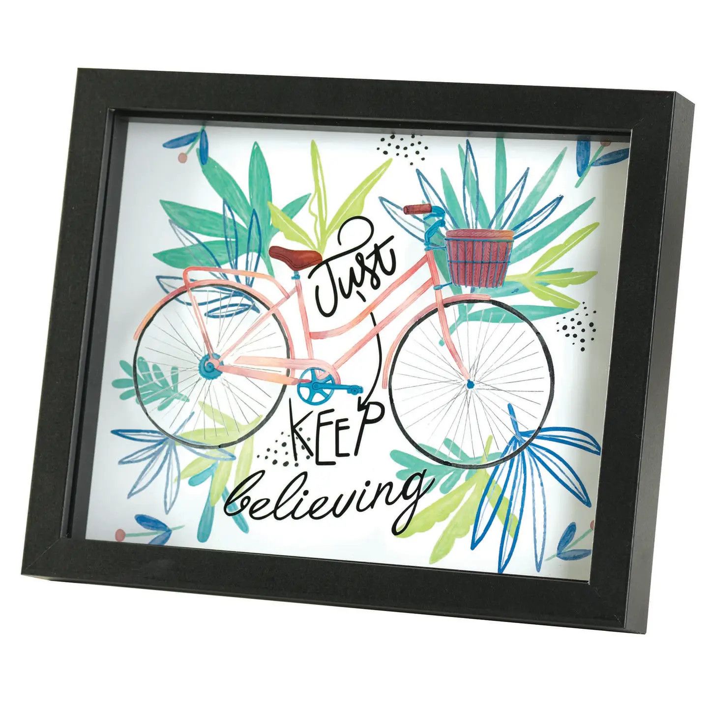 Wall Décor Keep Believing Black Frame