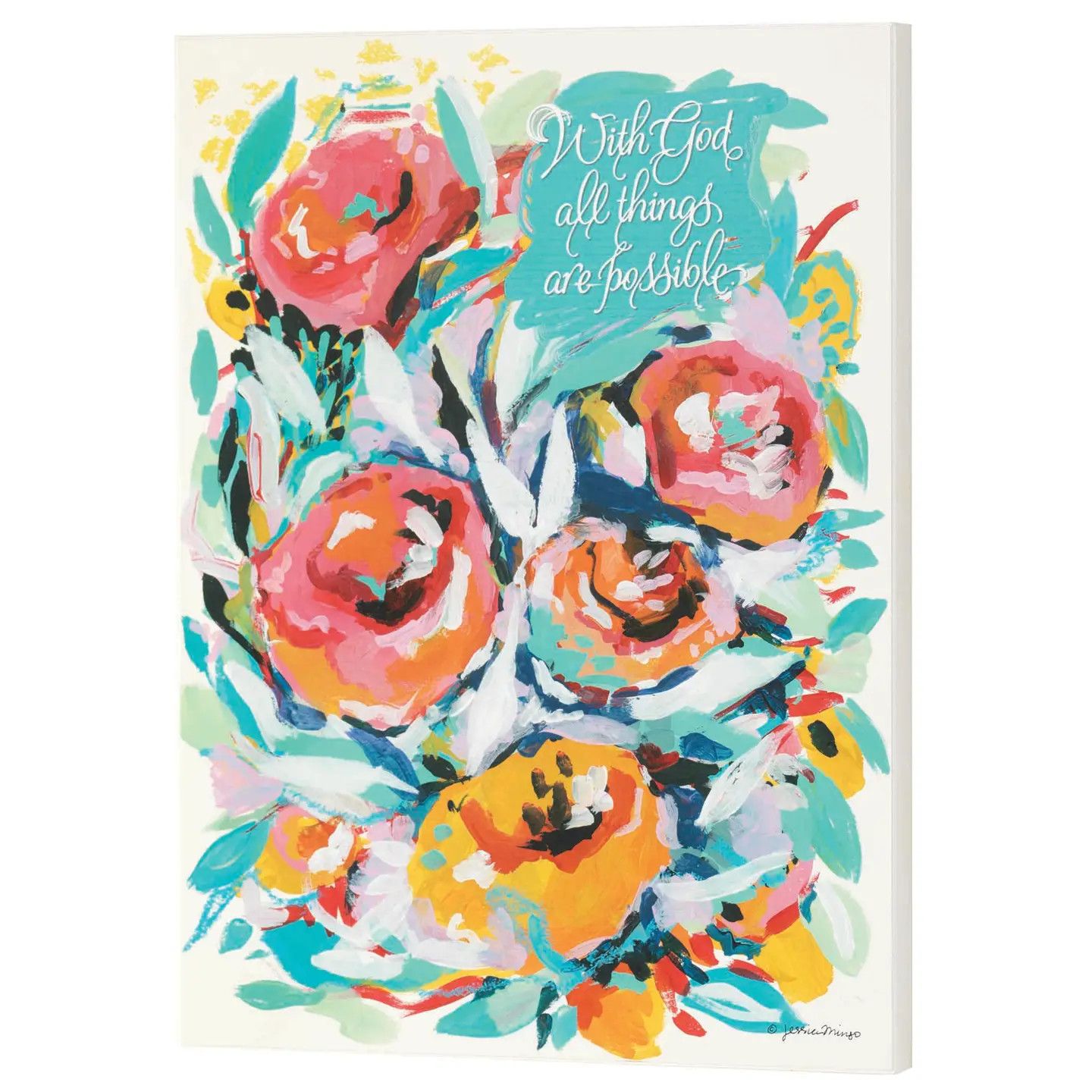 Wall Décor Rose Garden with God All Things Are Possible