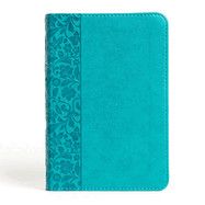 NASB 2020 Large Print Compact Reference Bible-Teal Leathertouch