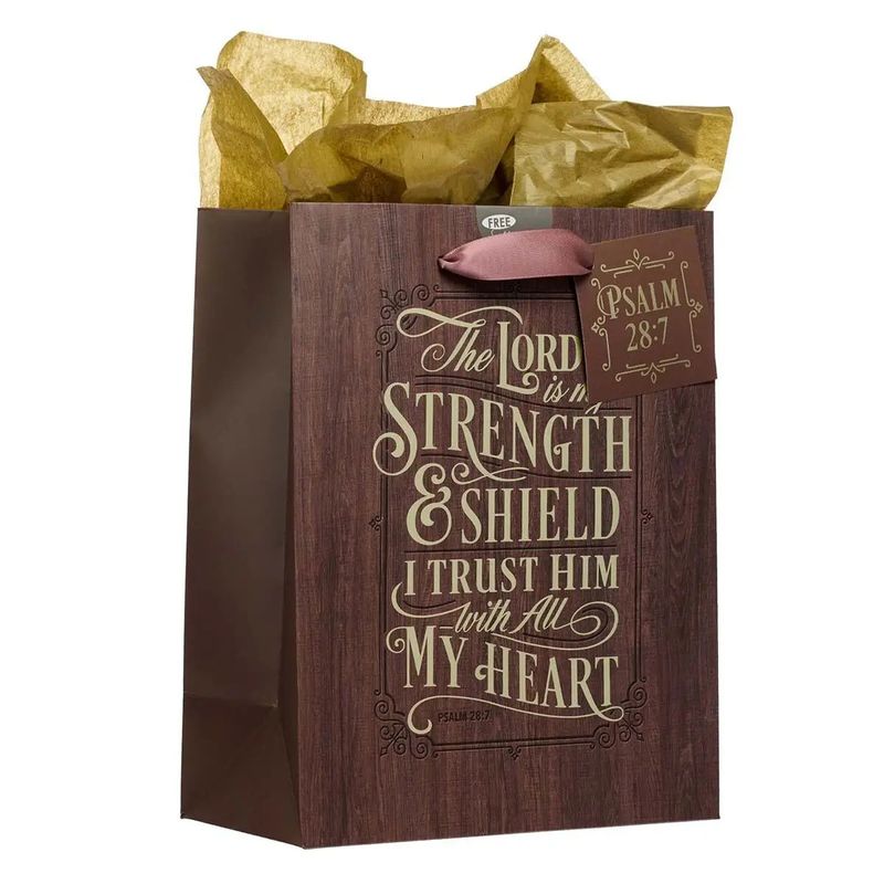 Gift Bag Medium The Lord is My Strength Psalm 28:7