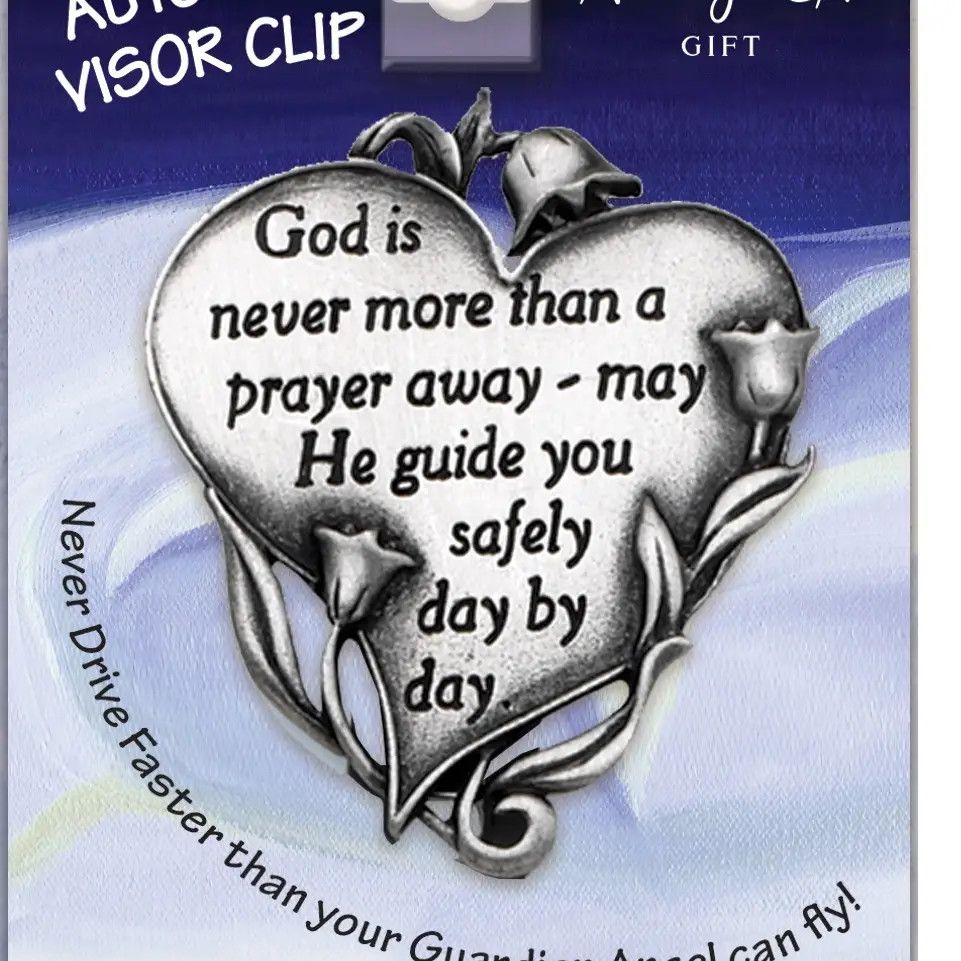 BF GOD IS NEVER HEART VISOR CLIP