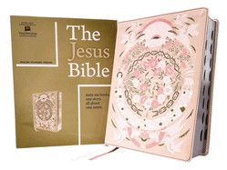 ESV The Jesus Bible Artist Edition-Peach Floral Leathersoft Indexed
