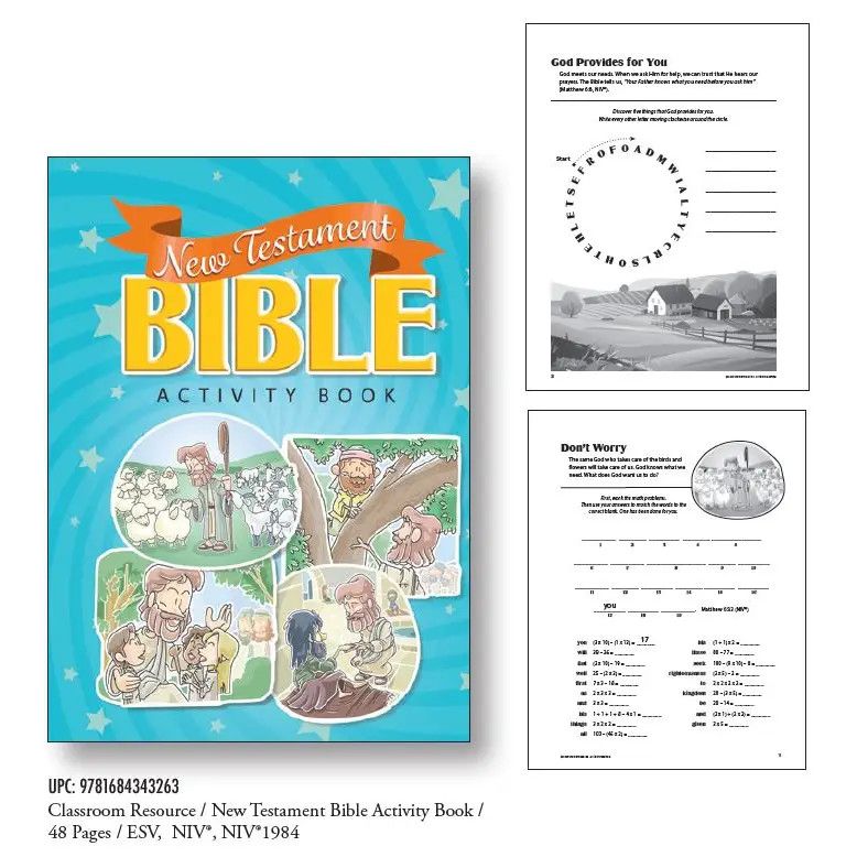 New Testament Bible Activity Book