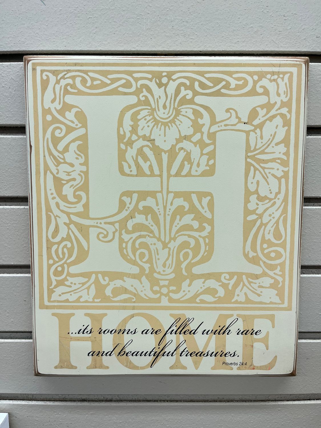 53050 Home, wall plaque, (~ 11.5 x 13.5)