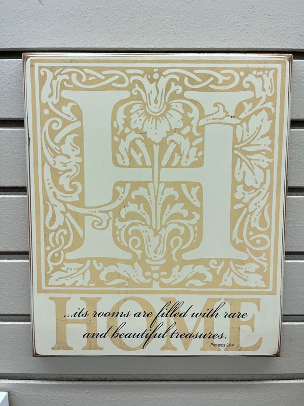 53050 Home, wall plaque, (~ 11.5 x 13.5)