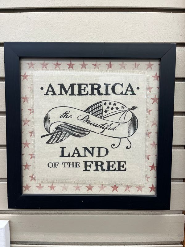 50006 America the Beautiful, cloth w/ black frame (14 x 14)