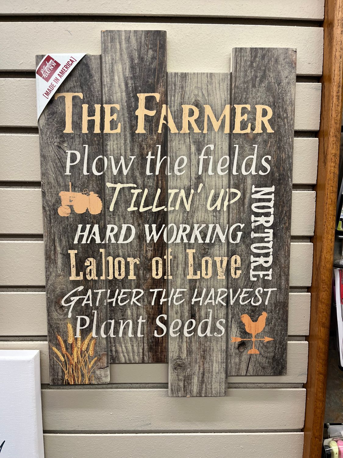 PNL0239 The Farmer Plows the Fields Wall Decor