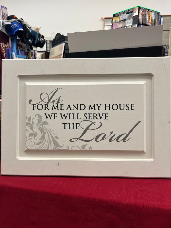 RPAN-05 As For Me and My House We Will Serve the Lord Wall Decor