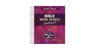 100 Days of Prayer for Women - Bible Word Search Devotional - Large Print