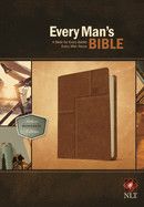 Every Man&#39;s Bible-NLT Deluxe Messenger-Layered Brown LeatherLike