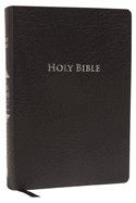 KJV Study Bible, Large Print, Bonded Leather, Black, Thumb Indexed, Red Letter Edition
