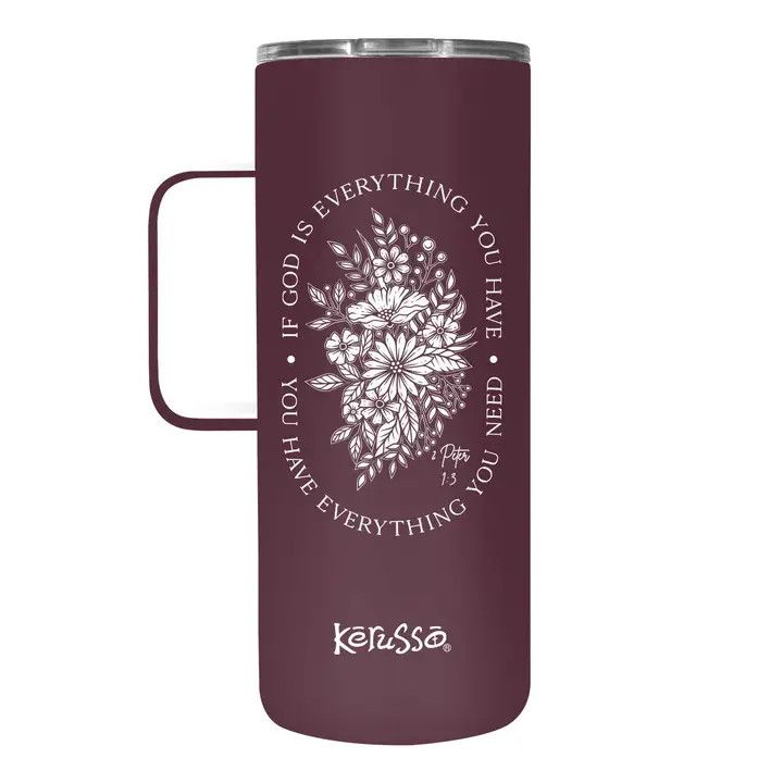 Kerusso 22 oz Stainless Steel Mug W/Handle God Is Everything