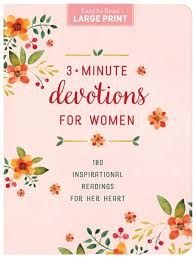 3-Minute Devotions for Women - Large Print