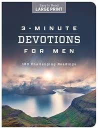 3-Minute Devotions for Men - Large Print