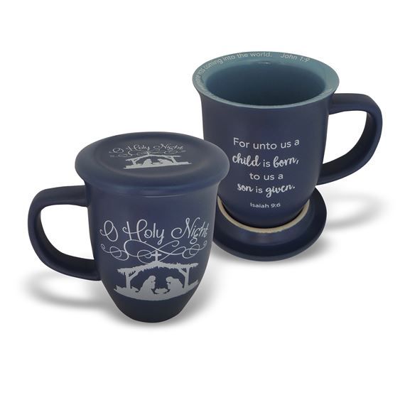 O HOLY NIGHT MUG &amp; COASTER SET BOXED