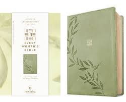 NLT Every Woman&#39;s Bible - Olive Branch Green Leatherlike