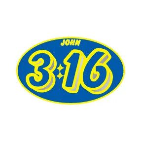 John 3:16 Vinyl Mini Sticker - 67238833012-5