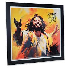 Jesus the Light of the World Print - Framed