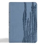 CSB Large Print Compact Reference Bible, Digital Study Edition, Slate Leathertouch