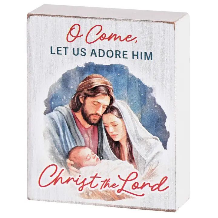 Tabletop Plaque Christ Is Lord Wood