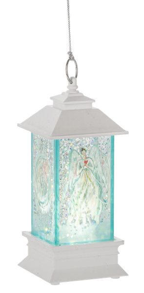 LED Light Up Watercolor Angel Lantern Mini Shimmer