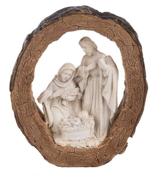 Figurine-Log Nativity (4.625" x 1.25" x 5.375")